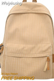 Weiyinxing Women Men Nylon Waterproof College Backpack Fashion Ladies Male Travel Book School Bag Girl Backpack Female Laptop Student