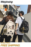 Weiyinxing Women School Backpack Black Nylon Bagpack Female Anti Theft Rucksack Casual Lady Travel Backpacks Korean Back Pack Mochila