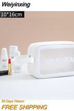 Weiyinxing Women Travel Storage Bag Cosmetic Bag Makeup Bag Travel Organizer Bags Waterproof Washbag Transparent Cosmetic Cases