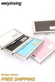 weiyinxing Aluminum Antimagnetic Card Holder Women Men Metal Credit Card Business Card Holders Organizer Purse Wallet