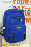 weiyinxing New Mesh Waterproof Nylon Women Backpack Female Kawaii Multiple Pockets Travel Bag Teenage Girls Big Schoolbag Laptop Bag