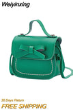 Weiyinxing Fashion Children's Coin Purse PU Leather Cute Mini Sweet Bow Handbag Lovely Crossbody Shoulder Bag Wallet for Girls