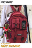 weiyinxing Multiple pocket Waterproof nylon Women Backpack High quality Insert buckle unisex Student schoolbag Lovely Book Mochilas