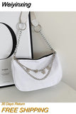 Weiyinxing Armpit Bag 2023 Fashion Butterfly Chain Shoulder Bags Korean Casual Small Square Handbag Personality Trendy Shoulder Strap