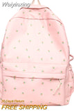 Weiyinxing Floral Print Laptop College Backpack Fashion New Girl School Bag Women Cute Student Backpack Trendy Lady Kawaii Book Bags