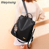 Weiyinxing capacity Women Oxford cloth Backpacks High Quality Sequin grid School For Teenage Girls Ladies Bagpack Travel Shoulder Bag