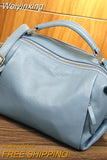 Weiyinxing Women Casual Tote Handbags High Quality Leather Ladies Boston Shoulder Bags Fashion Female Top Handle Messenger Bags