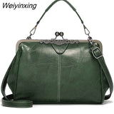 Weiyinxing Simple Style Women Shoulder Bag 2023 High Quality PU Leather Lady Crossbody Bag Fashion Boston Design Handbag Tote Purse