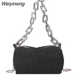 Weiyinxing Diamond Design Small Crossbody Messenger Bags for Women 2023 Summer Trend Luxury Fashion Travel Shoulder Handbags Purses