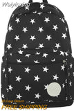 Weiyinxing Women New Laptop Kawaii Printing Lady Book School Bag Girl Nylon Fashion Cool Female Travel Cute College Backpack Student Trendy