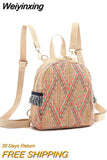 Weiyinxing Fashion New Straw Braided Ethnic Style Hand-woven Personalized Diagonal Backpack