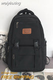 weiyinxing New Large Capacity Insert Buckle Nylon Backpack Unisex Fashion Travel Bag College Couples Schoolbag Girls Laptop Backpack