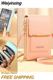 Weiyinxing Women Bags Soft Leather Wallets Touch Screen Cell Phone Purse Crossbody Shoulder Strap Handbag for Female Cheap Women's Bags
