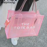 Weiyinxing Luxury Designer Handbag Fashion Pvc Brand Tote Bag Party Travel Shoulder Crossbody Bags Black White Green Blue Purple Red