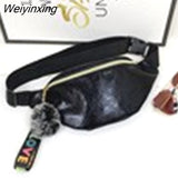 Weiyinxing Women Plaid Waist Bag Female Oxford Waterproof Belt Bags Designer Crossbody Chest Bag Ladies Fashion Fanny Pack Banana Hip Purse