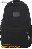 Weiyinxing Women Pink Waterproof Student Backpack New Girl Travel Leisure School Bag Lady Nylon Cute Book Female Laptop College Bag
