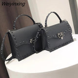 Weiyinxing Bags For Women Solid Flap Fashion Messenger Bag Rivet Women Shoulder Bag Small Big Lady Handbags High Quality Bags Women's