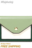 Weiyinxing Women Wallet Short Purse Small PU Leather Credit Card Holders Slim Envelope Female Wallets Coin Pocket Fashion Clutch Bags