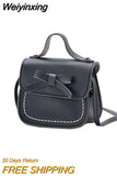 Weiyinxing Fashion Children's Coin Purse PU Leather Cute Mini Sweet Bow Handbag Lovely Crossbody Shoulder Bag Wallet for Girls