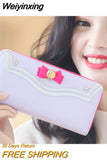 Weiyinxing Sailor Moon Designer Leather Long Wallet Women Japanese Fashion Brand Lady Zipper Purse Lovely Handbag Clutch Female
