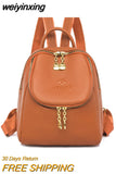 weiyinxing Fashion Women'S Leather Backpack Casual Women Backpack Bag 2023 Small Female Luxury Designer Backpacks for Teenage Girls