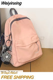 Weiyinxing Trend Women Nylon Bags Fashion Luxury Designer Backpacks Casual Shoulder Bags Brand Teenager Girl School Bag Handbag Mochila