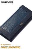 Weiyinxing Women's Wallets Brand Designer Long Wallet Female Leather Purse ID Card Holder Women Purses Ladies Clutch Phone Carteiras