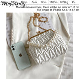 Weiyinxing Frame Luxury Handbag And Purse Ladys Evening Clutch Purse Clip Bag Quilted Women's Shoulder Bag Woman Corssbody Bags 2023