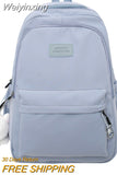 Weiyinxing Women Pink Waterproof Student Backpack New Girl Travel Leisure School Bag Lady Nylon Cute Book Female Laptop College Bag