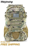 Weiyinxing Tactical Military Backpack Army Molle Assault Rucksack Outdoor Travel Hiking Rucksacks Camping Hunting Climbing Casual Bags