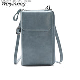 Weiyinxing Ladies Small Crossbody Messenger Bags for Women Shoulder Bag Phone Wallet Mini PU Leather Card Holder Female Purse