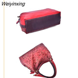 Weiyinxing Women handbags hollow out ombre floral print shoulder crossbody bags ladies pu leather totes messenger bag female Bolsa Feminina