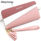 Weiyinxing for Women Kawaii Large Wallet Luxury Designer Lady Wallet Pink Purse Womens Wallet Big Women Leather Wallet Coin Purse