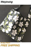 Weiyinxing Jacquard Shoulder Bag for Women Oil Painting Floral Pattern Ladies Shopping Bags Female Small Tote Purse Flower Handbags