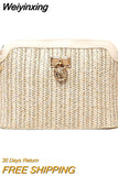 Weiyinxing Summer Straw Bags For Women Handmade Tassel Beach Bags Raffia Rattan Woven Handbags Female Vacation Crossbody Bags Clutch