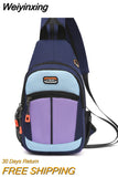 Weiyinxing Bag Man Casual Chest Bag Business Male Bag Multi-Functional Women Backpack Cycling Sports Rucksack Travel Pack