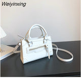 Weiyinxing Bag for Women New Fashion Casual Western Style Shoulder Handbag Simple Texture Messenger Small Square Bag