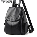 Weiyinxing Luxury Brand Women Backpack High Quality Leather Backpacks Travel Backpack Fashion School Bags for Girls mochila feminina