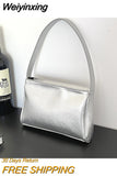 Weiyinxing Tote Evening Bag Pu Leather Shoulder Underarm Bags for Women Fashion Female Handbags Luxury Ladies Small Clutches Purse