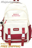 Weiyinxing Girl Kawaii Waterproof Book Bag Women Travel Trendy School Bag Female Cute Nylon Laptop Student College Backpacks Ladies