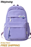 Weiyinxing Multipocket Nylon Women Backpack Female Big Waterproof Back Bag Portable School Rucksack For Girl Student Schoolbag Cool