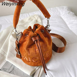 Weiyinxing YIDE 2023 New Bucket Shoulder Crossbody Bags Women Handbags and Purse 2023 New Lady's Messenger Bags High Quality Women Bag