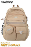 Weiyinxing New Multi-pocket Women Backpack High Quality Youth Waterproof Backpacks for Teenage Girls Boys Female School Bag Bagpack