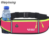 Weiyinxing Sports Waist Bag for Women Men Gym Belt Bag High Elastic Oxford Cloth Waterproof Waist Pack Cycling Phone Earphone Bags