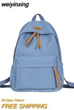 weiyinxing Fashion Backpack Waterproof Student Schoolbag Men Black Cotton Cute Women for Teenage Girls School Mochila Rucksack