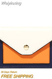 Weiyinxing Women Wallet Short Purse Small PU Leather Credit Card Holders Slim Envelope Female Wallets Coin Pocket Fashion Clutch Bags