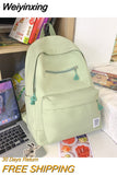 Weiyinxing New Simple Design Woman Backpack School Bag For Teenage Girls Boys Casual Travel Rucksack College Students Mochila