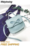 Weiyinxing Fashion Children's Coin Purse PU Leather Cute Mini Sweet Bow Handbag Lovely Crossbody Shoulder Bag Wallet for Girls