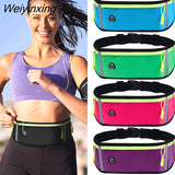 Weiyinxing Sports Waist Bag for Women Men Gym Belt Bag High Elastic Oxford Cloth Waterproof Waist Pack Cycling Phone Earphone Bags