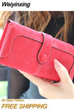 Weiyinxing Departments Faux Suede Long Wallet Women Matte Leather Lady Purse High Quality Female Wallets Card Holder Clutch Carteras